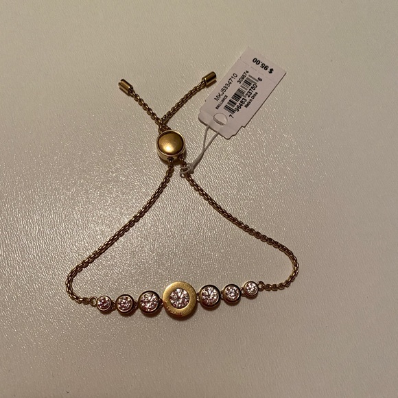 NWT- Michael Kors Gold-Tone Chain Bracelet - Picture 2 of 4